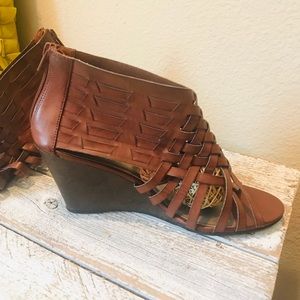 American Eagle Brown Wedge Sandals